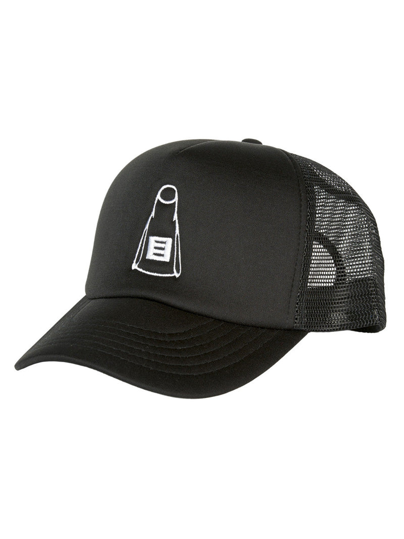 DMC Fin Embroidered Trucker Cap Black