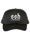 Embroidered SSH Trucker Cap Black