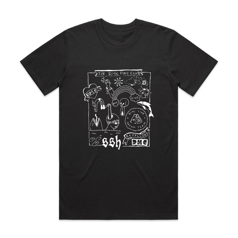 DMC Fins Club Tee Black